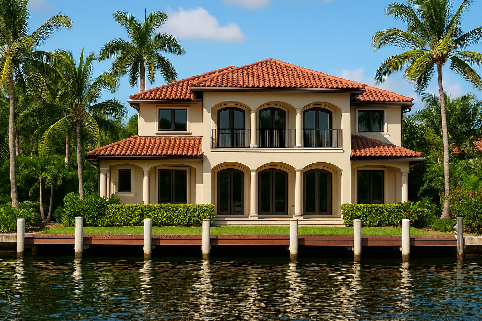 The Landings neighborhood waterfront homes